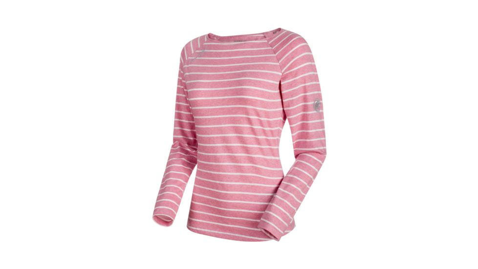 Mammut Womens Wall Longsleeve, Rose Melange-White Melange, Medium, 1041-06231-3486-114