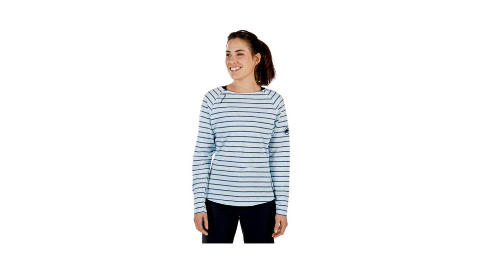 Mammut Womens Wall Longsleeve, Whisper Melange-Jay Melange, Extra Large, 1041-06231-50040-116