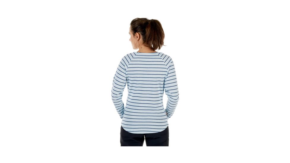 Mammut Womens Wall Longsleeve, Whisper Melange-Jay Melange, Extra Large, 1041-06231-50040-116