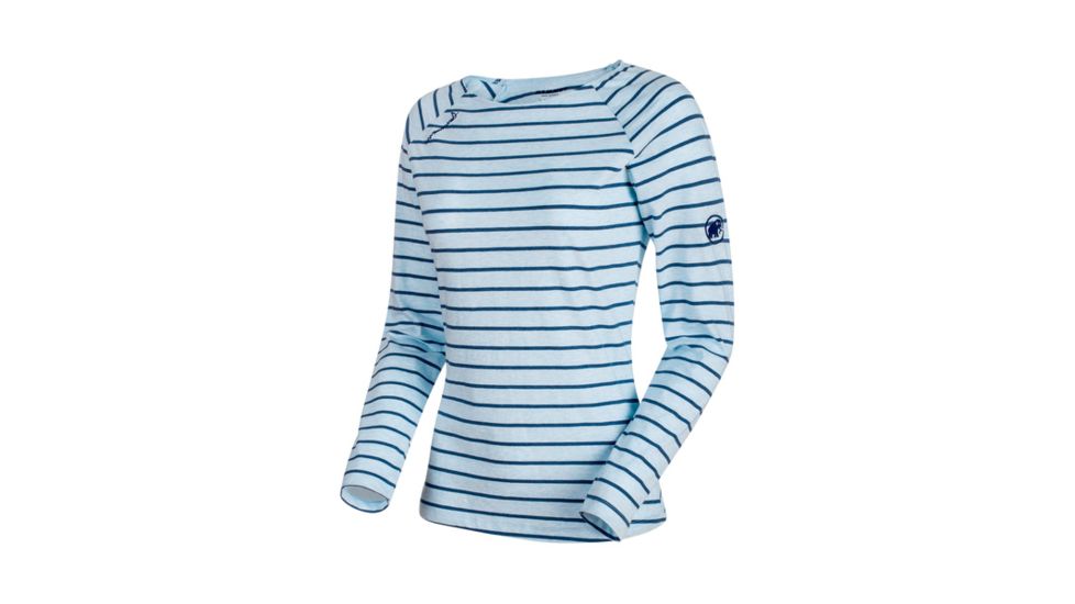 Mammut Womens Wall Longsleeve, Whisper Melange-Jay Melange, Extra Large, 1041-06231-50040-116