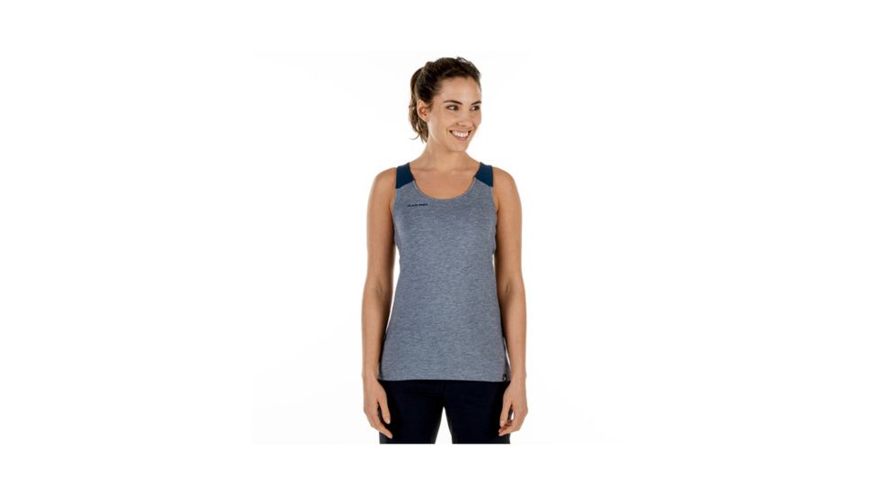 Mammut Womens Wall Top, Jay Melange-Jay, Extra Small, 1041-09880-50015-112