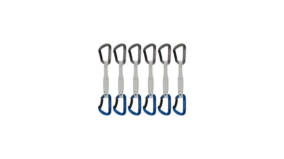 Mammut Workhorse Keylock 17 cm 6-Pack Quickdraws, Grey/Blue, 17 cm, 2040-02581-33275-75