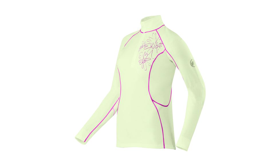Mammut Zip Longsleeve Print All-Year - Women's-Powder-Small