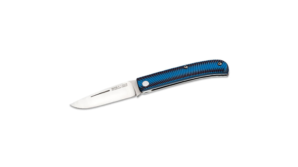 Manly Comrade CPM-154 Folding Knife, Black/Blue, Small, 01ML033