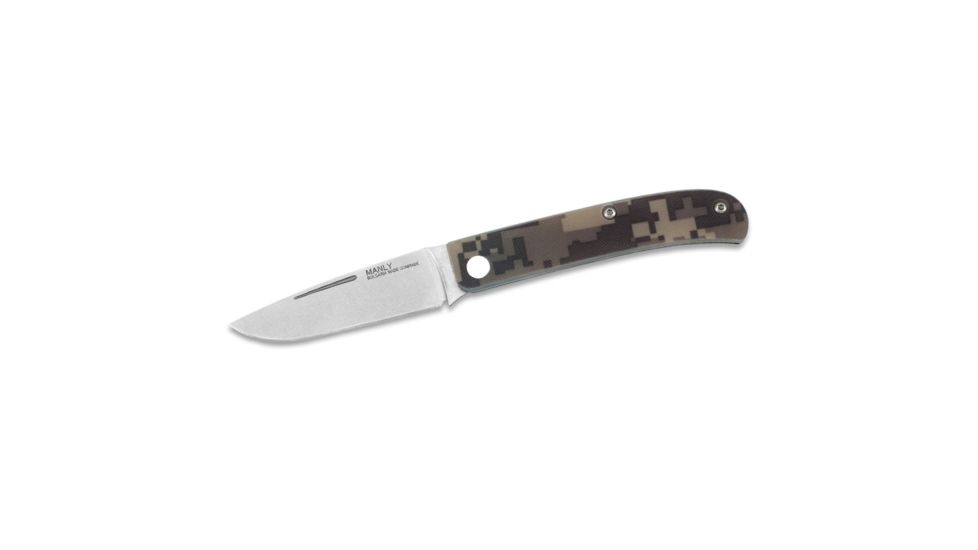 Manly Comrade D2 Folding Knife, Digital Camo, Small, 01ML029