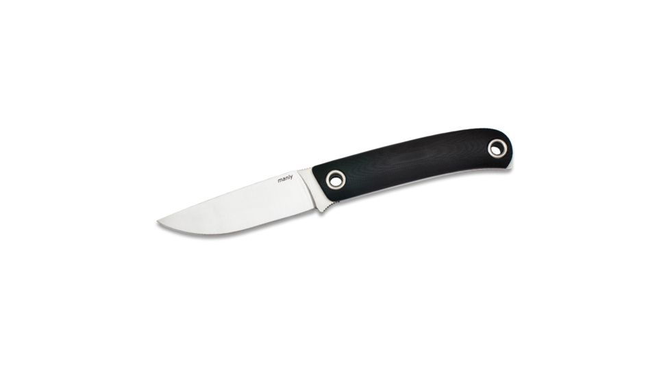 Manly Patriot CPM-154 Fixed Blade Knife, Black, Small, 02ML002