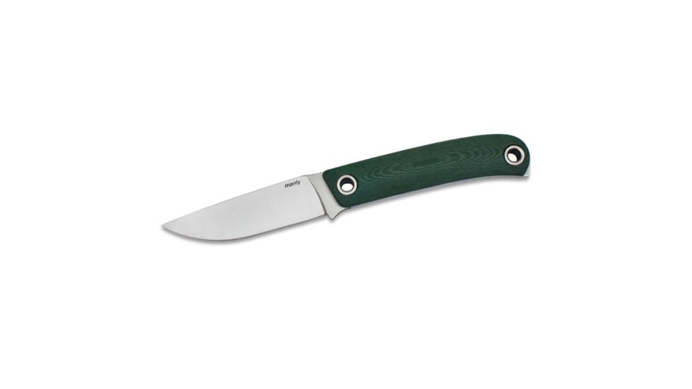 Manly Patriot CPM-154 Fixed Blade Knife, Military Green, Small, 02ML004