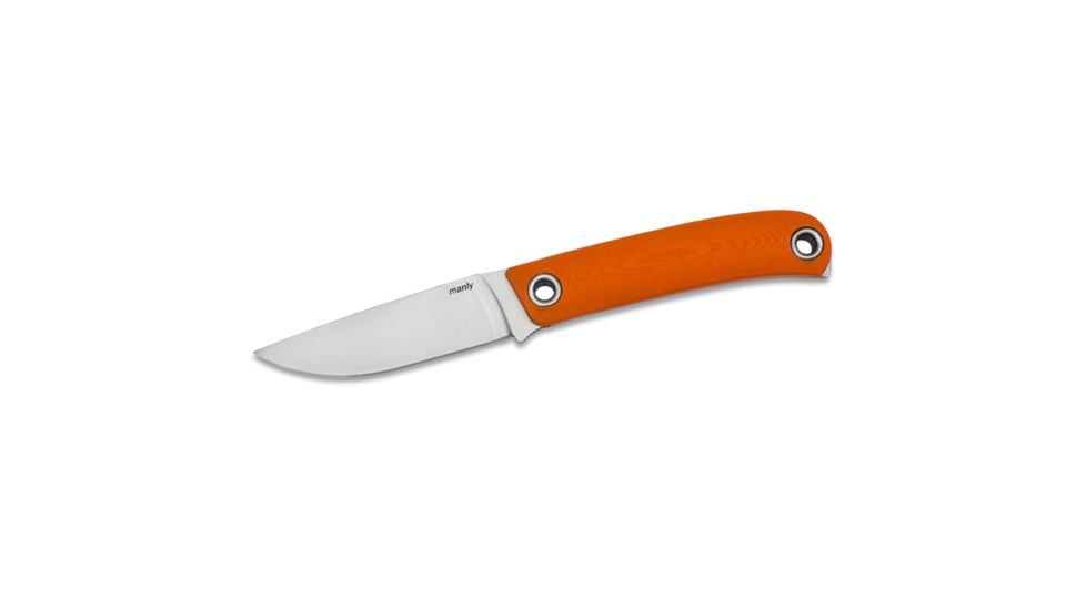 Manly Patriot CPM-154 Fixed Blade Knife, Orange, Small, 02ML008