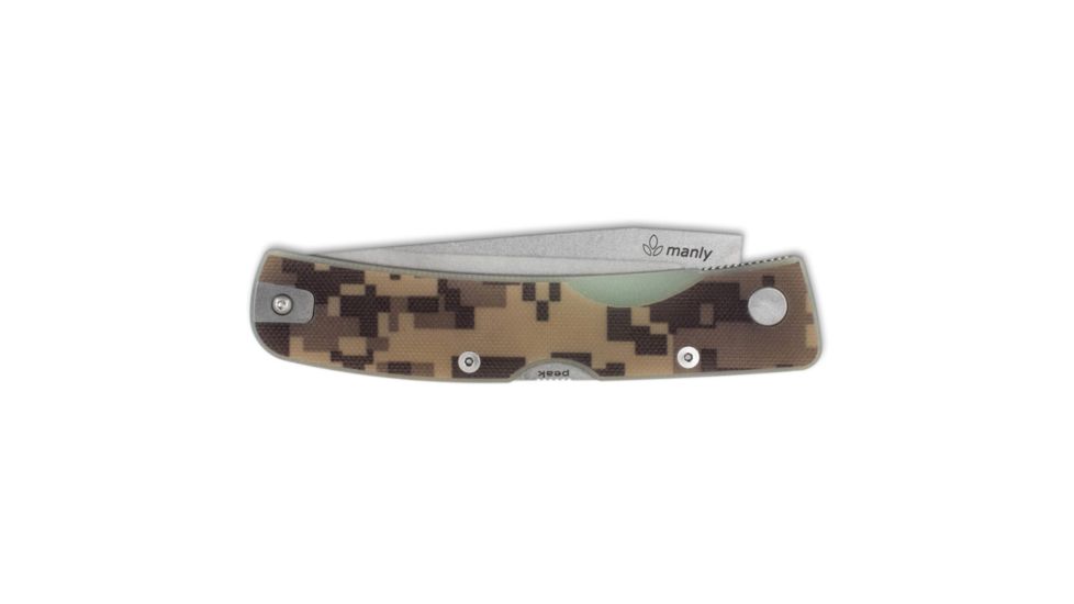 Manly Peak CPM154 Two Hand Folding Knife, Digital Camo, Small, 01ML025