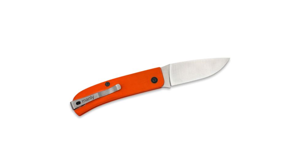 Manly Wasp CPM-S90V Folding Knife, Orange, Small, 01ML038