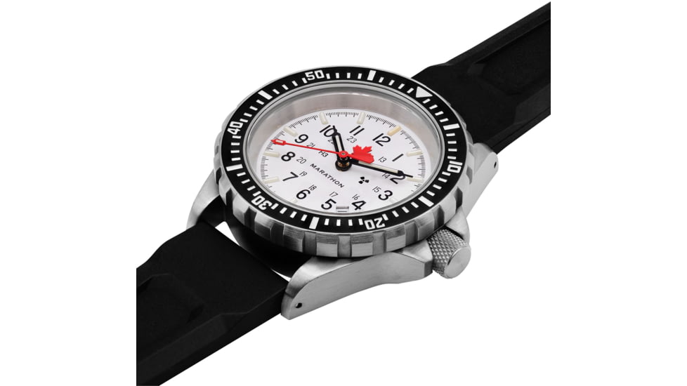 Marathon Arctic Red Maple GSAR Watch, Rubber, White, 41mm, WW194006SS-1630
