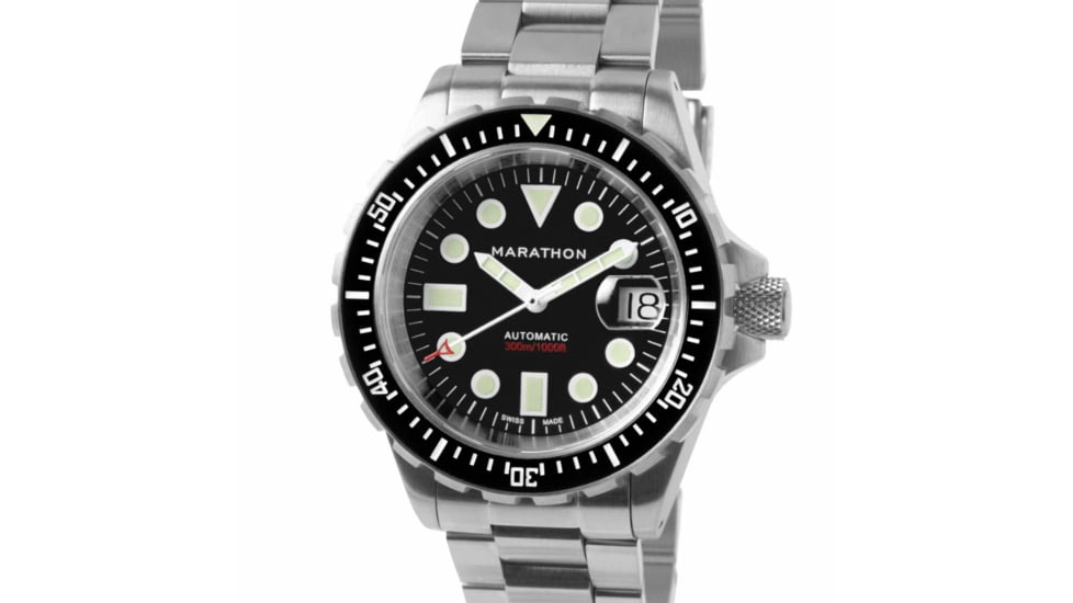 Marathon Original SAR w/ Date Watches, Bracelet, 41mm, Black, WW194006SS-2001