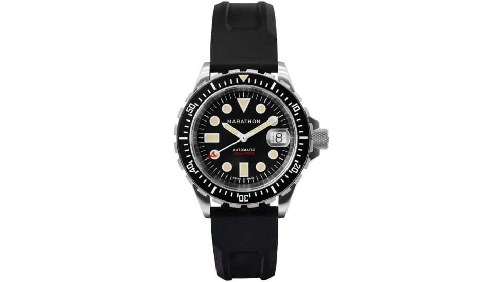 Marathon Original SAR w/ Date Watches, Rubber, 41mm, Black, WW194006SS-2030