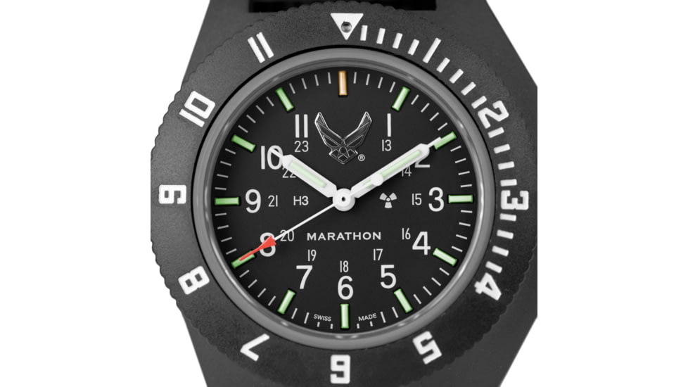 Marathon USAF Pilots Navigator Watch, Black, NSN 6645-01-694-7149, WW194001BK-1003