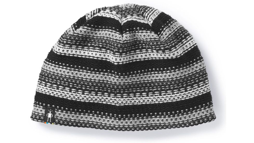 Smartwool Marble Ridge Hat-Unisex, Medium Gray Heather-Winter White, Unisex Medium, SW0SC150A73-1FM