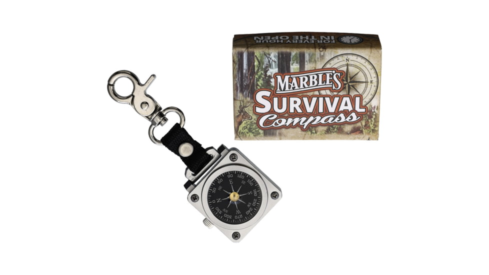 Marbles Compass w/ Clip, 4in Overall, Stainless Case, MR671 K308B