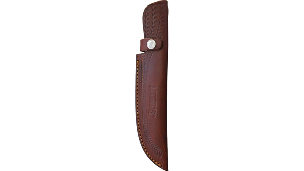 Marbles Damascus Bowie Horn Knife, 10.75in Overall, 6in Damascus Steel Blade, Jigged Horn, MR457 /EG-738