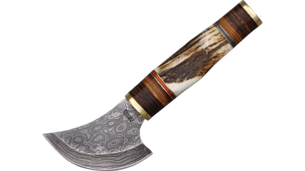 Marbles Damascus Tundra Ulu Knife, 8 1/8in. MR812D