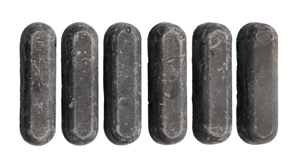 Marbles Emery Compound, Six Pieces, Fast Cutting Action, Removes Rust Scale, Carbon, Heavy Tarnish, Black, J-155