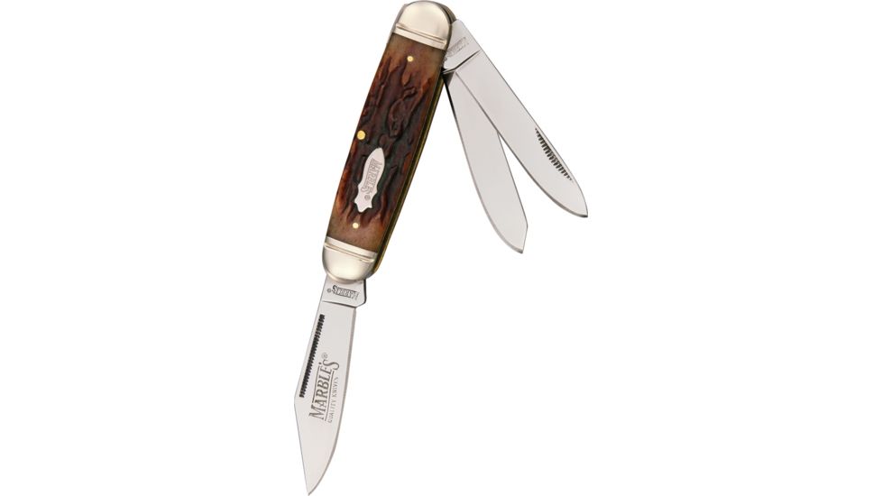 Marbles Equal End Three-Blade Knife, 3.5in. Closed MR298
