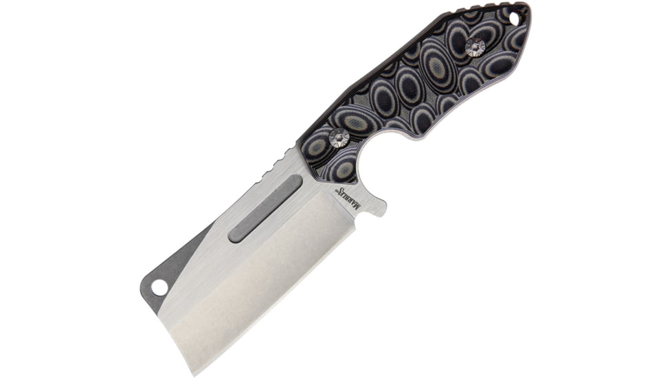 Marbles Fixed Blade, 3.5 stainless blade, Black and gray sculpted G10 handle, MR560 / TDH787-75SGB