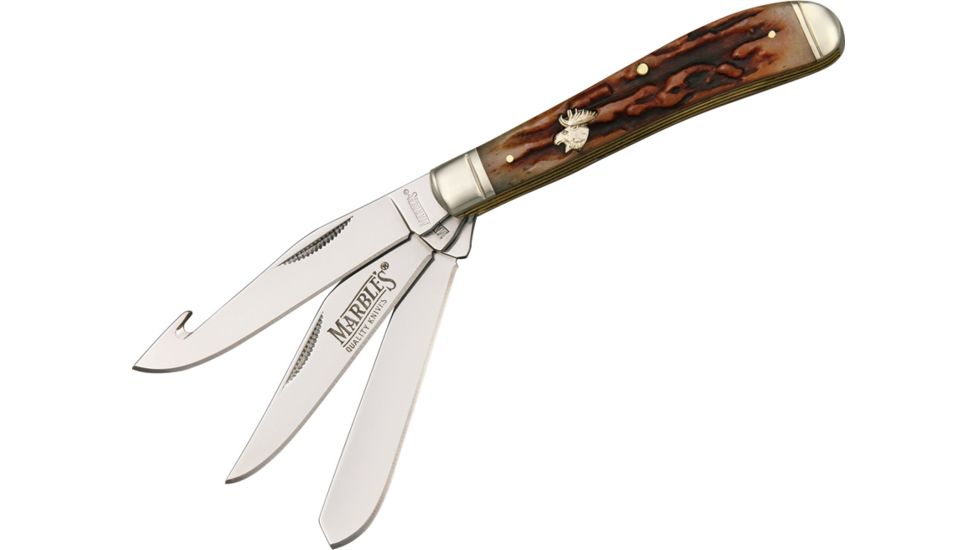 Marbles Hunters Three Blade Knife, 3 7/8in. Closed MR301