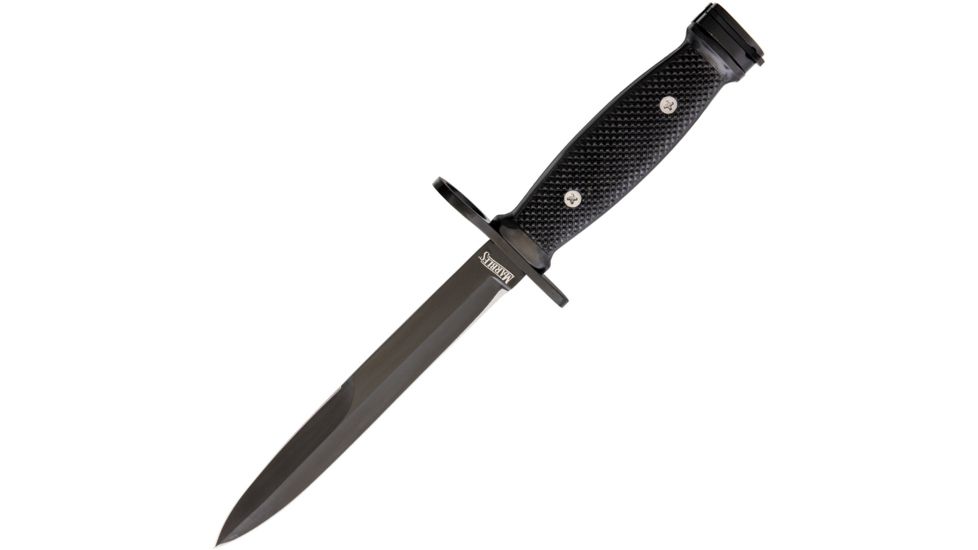 Marbles M-7 Combat Knife Fixed Blade Knife, 6.5in, Black, Composition Handle MR552