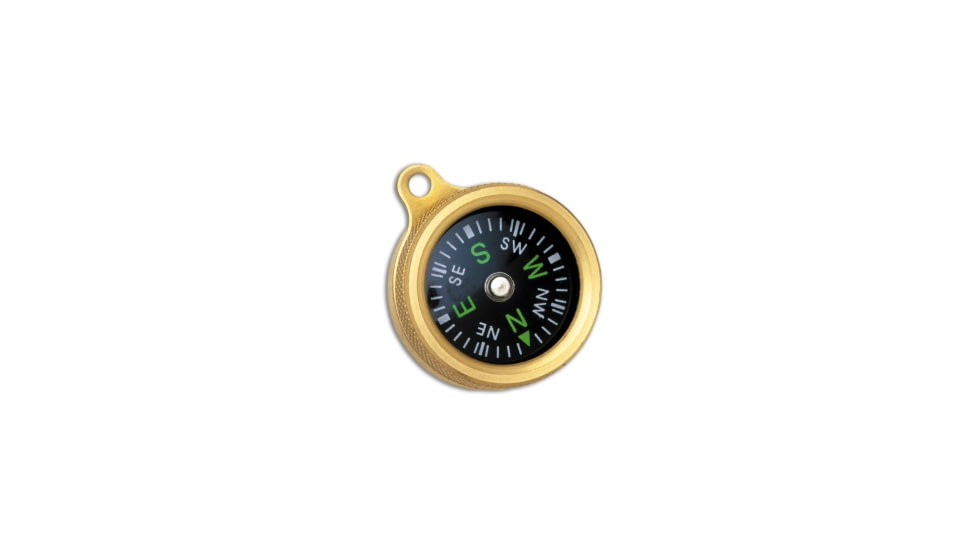 Marbles Marbles Pocket Compass Gold/Black Brass MR1147, Gold, adult, BHQ-57203