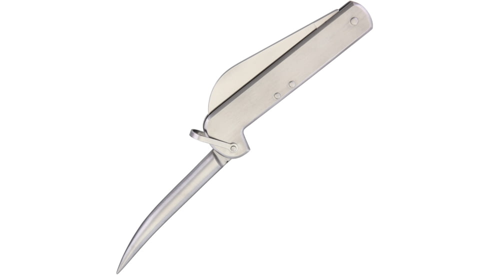 Marbles Riggers Folding Knife, Satin SS Sheepsfoot And Marlin Spike Blades, Brushed SS Handle, Bail, MR5K1286/ GC-17126S