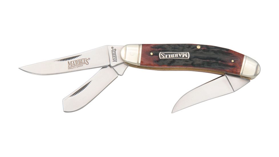 Marbles Sowbelly Stag Bone Knife, 3.75in. Closed MR103