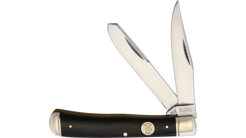 Marbles Trapper D2 Folding Knife, Black micarta handle, KB201 /MR434
