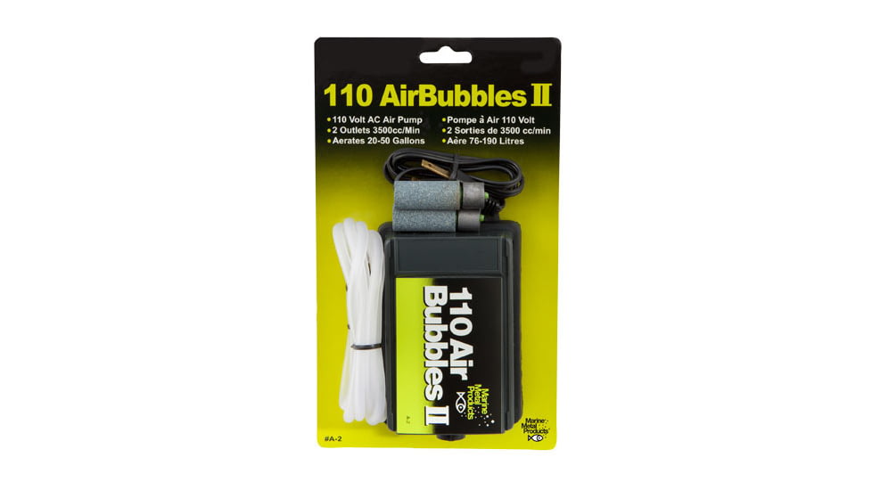 Marine Metal Products 110 Air Bubbles II w/Tube and Weights, Black, A-2