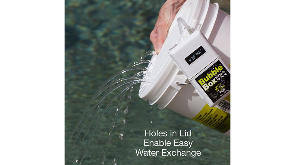 Marine Metal Products Cool Bubbles 8 Quart Insulated Aerated Bait Container w/Dip net, White, CB-211