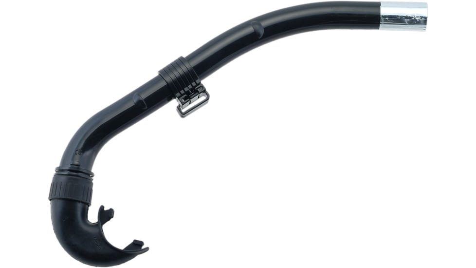 Marine Sports J Snorkel- W/Rubber Mouthpiece - Black, 4007BK