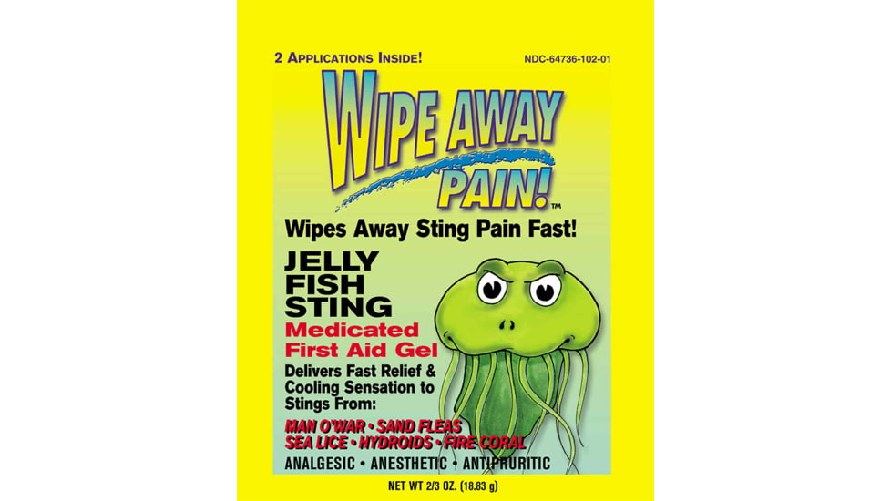 Marine Sports Wipe Away Sting Stop Medicated First Aid Gel, 1825