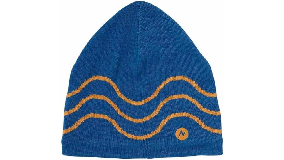 Marmot 50th Anniversary Beanie Hat - Men's, Trail Blue/Golden Sun, One Size, M15770-23244-OS
