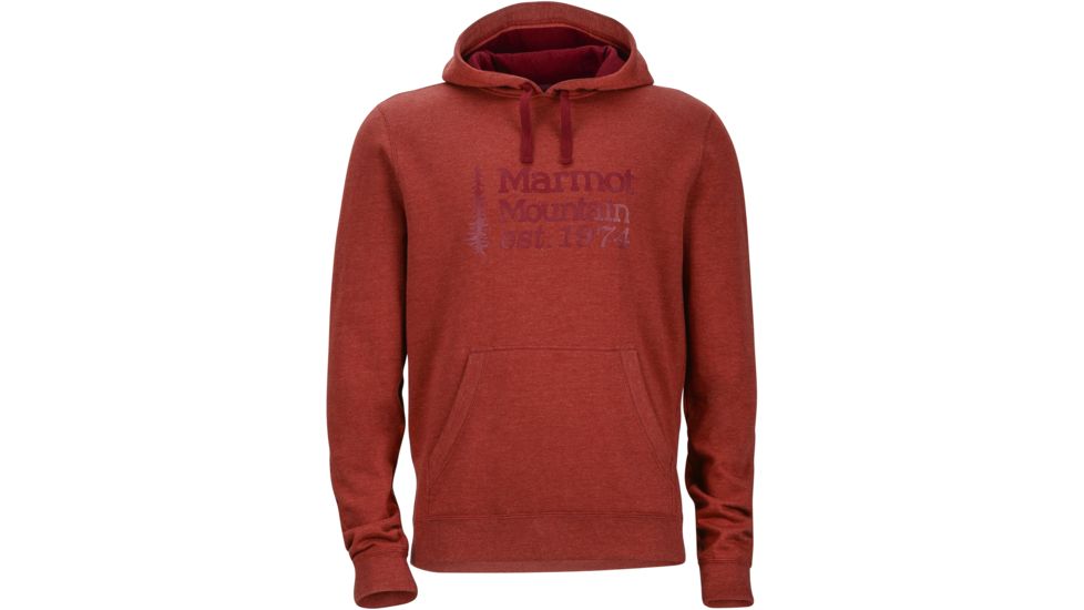 Marmot 74 Hoody - Men's-Retro Red Heather-X-Large