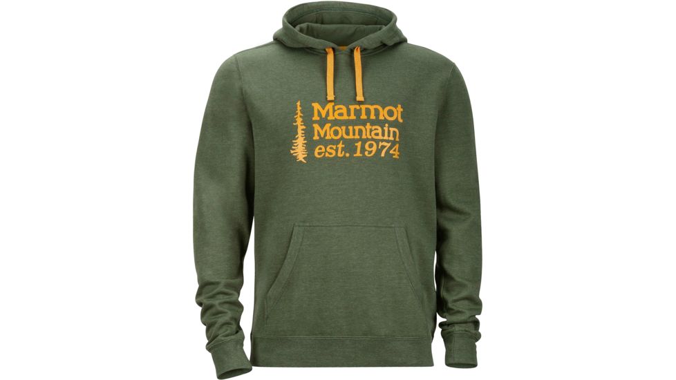 Marmot 74 Hoody - Men's-Stone Green Heather-Medium