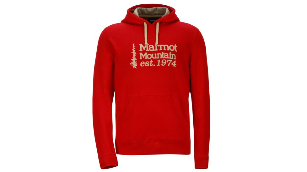Marmot 74 Hoody - Men's-Team Red-Medium