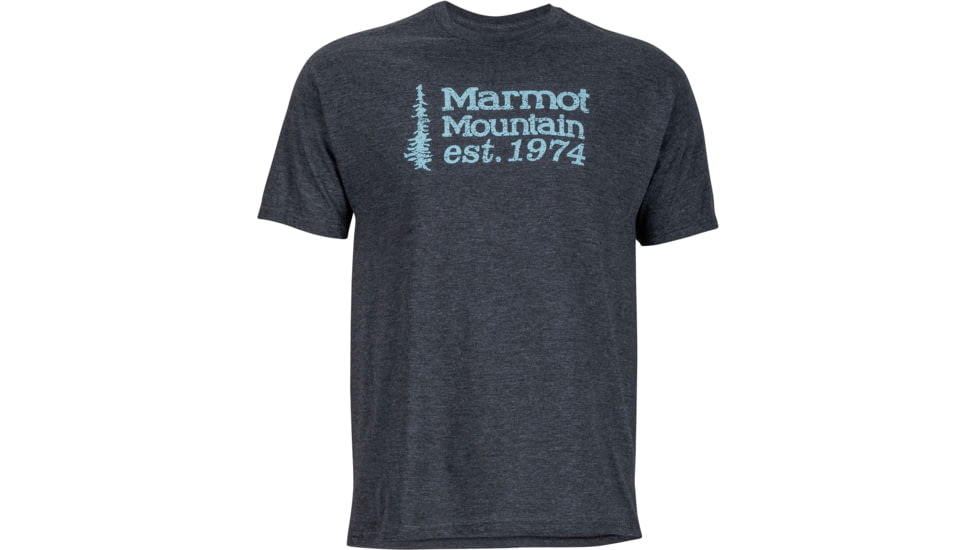 Marmot 74 Short Sleeve Tee - Men's-Charcoal Heather-Medium