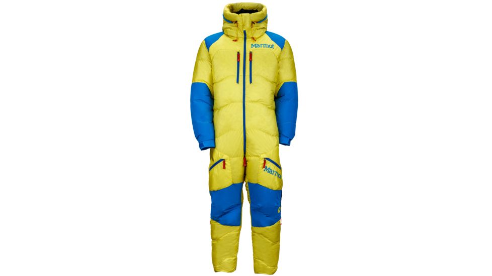 Marmot 8000 Meter Suit - Men's-Acid Yellow/Cobalt Blue-Medium
