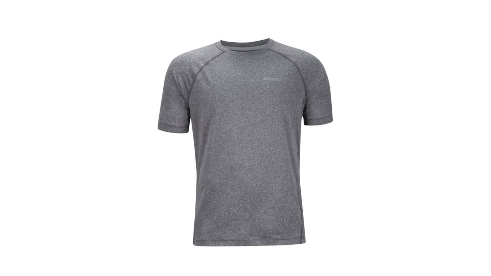 Marmot Accelerate Short Sleeve Shirt - Men's-Cinder Heather-Large