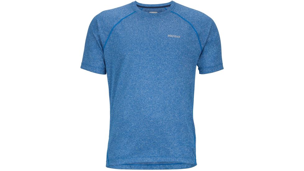 Accelerate Short Sleeve Shirt - Mens-True Blue Heather-Medium