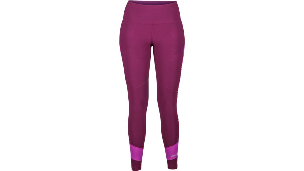 Marmot Adrenaline Tight - Women's-Deep Plum/Neon Berry-Small