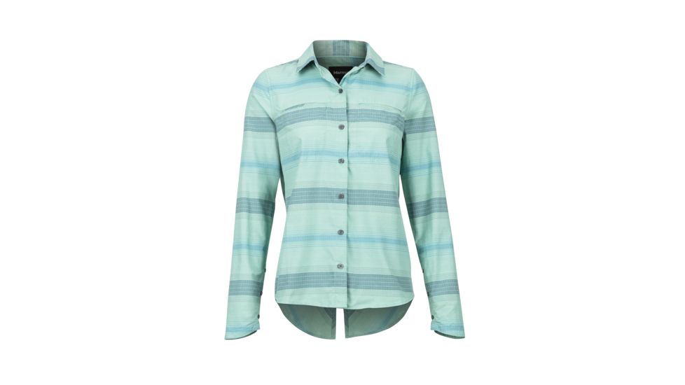 Marmot Aeolian Long Sleeve - Womens, Pond Green, Small, 47450-4570-S