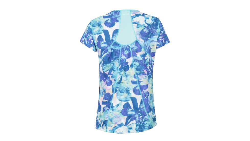 Marmot Aero Short Sleeve - Womens, Skyrise Floral Camo, Small, 57330-8387-S