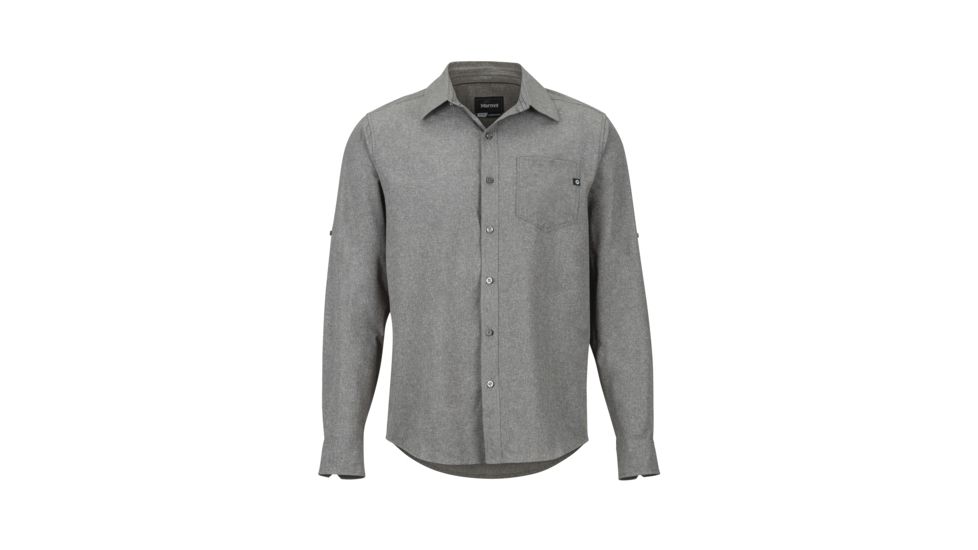 Marmot Aerobora Long Sleeve Top - Mens, Cinder, Small, 42110-1415-S