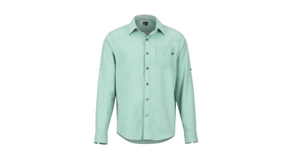 Marmot Aerobora Long Sleeve - Men's, Pond Green, Small, 42110-4570-S