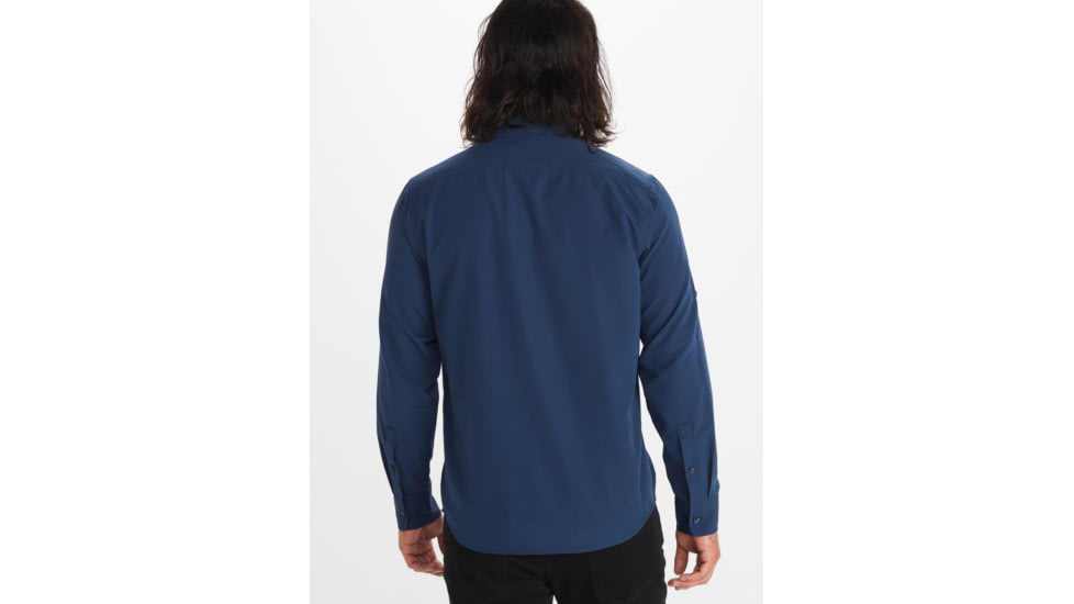 Marmot Aerobora Long Sleeve Top - Mens, Arctic Navy, Large, M14089-2975-L
