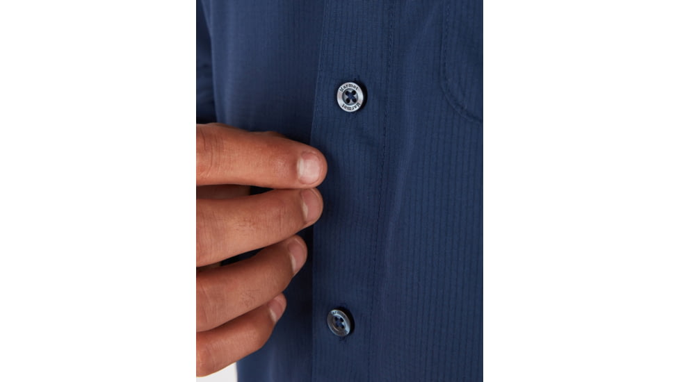 Marmot Aerobora Long Sleeve Top - Mens, Arctic Navy, Large, M14089-2975-L